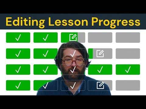 Editing Lesson Progress