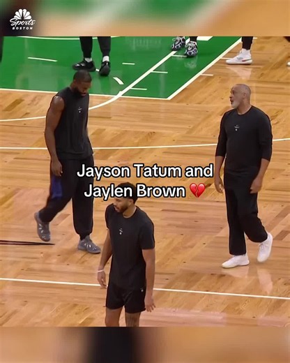 What once was 💔 #jaysontatum #jaylenbrown #celtics (via @NBC Sports Boston)