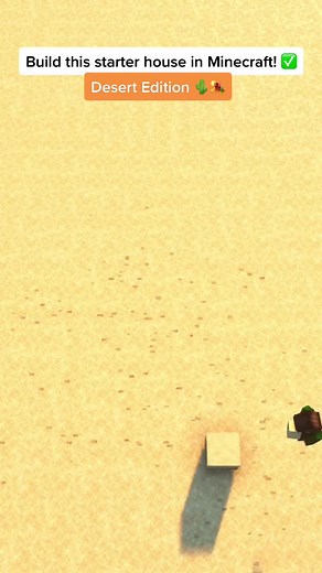 Minecraft Desert Starter House Build Guide