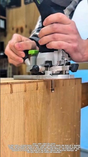 Precision Edge Routing on Wood | Wood Router Carpentry Technique.