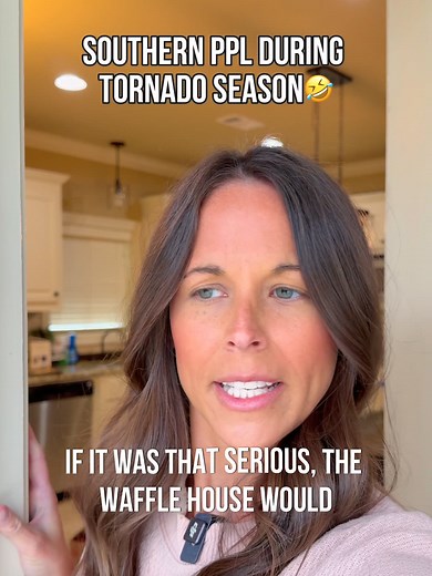 I ain’t sayin we ignore tornadoes…but I am sayin I got stuff on the stove and I ain’t wastin groceries🤣 #comedy #tornado #southern #countrylife #funnyvideo