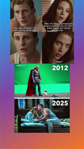 From Superhero to Soft Boy 😭❤️ (2012 vs 2025) | Marvel Meme#Marvel #MCU #Thor #ThorLoveAndThunder