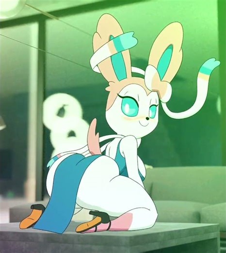 artist springtron. sylveon #pokemon #nintendo #furry #animation #video #shorts