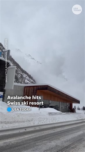 Dramatic video shows an avalanche at a ski resort in Zermatt, Switzerland. Authorities issued an alert due to the high avalanche danger. | USA TODAY