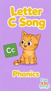Letter C Song - Learn 6 English Words that Start with C - Phonics and Vocabulary