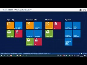 Nebim V3 POS Peşin Satış Ekranı