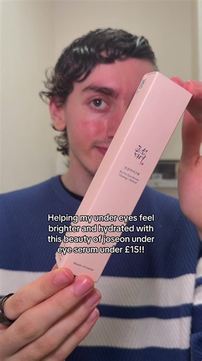 My favourite under eye serum from beauty of joseon to help reduce dark circles and support brighter under eyes! #beautyofjoseon #undereyesdarkcircle #eyeserum #eyebag #tiktokmademebuyit