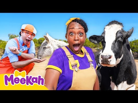 How Many Animals Can Meekah Feed? 🐄🐷🐔 (feat. Blippi!)
