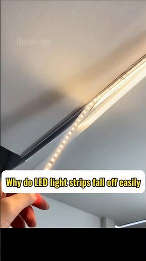 Why Your LED Strip Lights Keep Falling Off (And How to Fix It!)#LEDHack #LightingFix #lightingtips