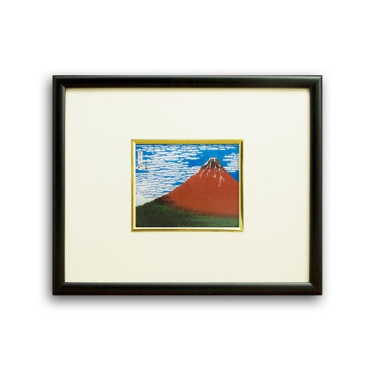 Wall Art / Owari Cloisonne / Hokusai / Red Fuji