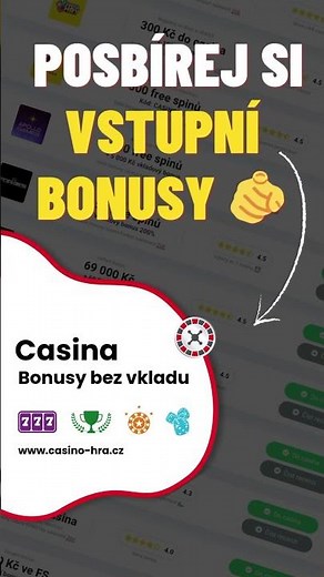 Vstupní bonusy bez vkladu