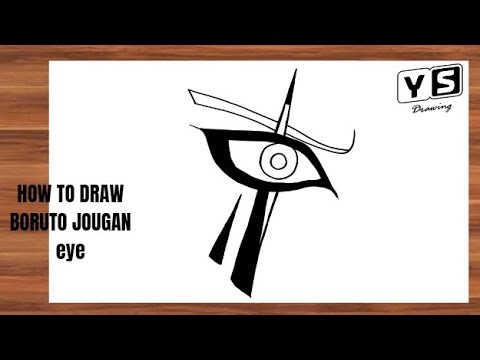 How to draw Boruto Jougan Eye
