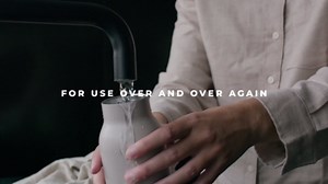 Eva Solo | City To Go Cup recycled 12oz | Practical, double-walled thermo cup for easy and simple one-hand operation – click-lid allows drinking from all sides | Black