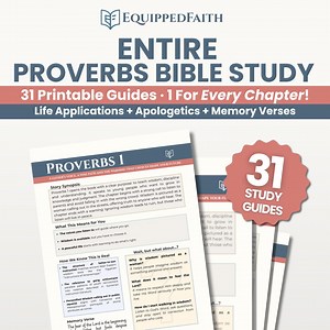 Proverbs Bible Study Guide: Christian Devotional, Apologetics (PDF Printable/digital Download) - Etsy