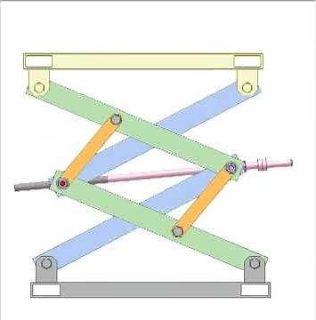 Table of adjustable height 1a
