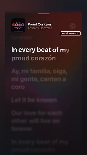 Coco Proud Corazón Lyrics