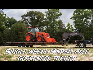 FMAX 207 Single Wheel Tandem Axle Gooseneck Trailer | Diamond C