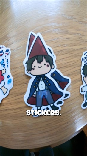 Mack Cunningham on Instagram: "How to make stickers! This is how you can make stickers of your favorite cartoons! I'm using Adobe illustrator to draw, sticker paper to print on, and some lamination to make them water resistant! Let me know how your stickers turn out! #stickers #cartoon #overthegardenwall #halloween #ponyo #ghibili"