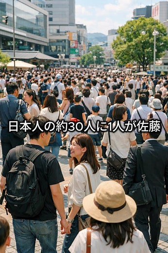 日本で一番多い名字ランキング #雑学 #日本 #名字 #ショート説明文