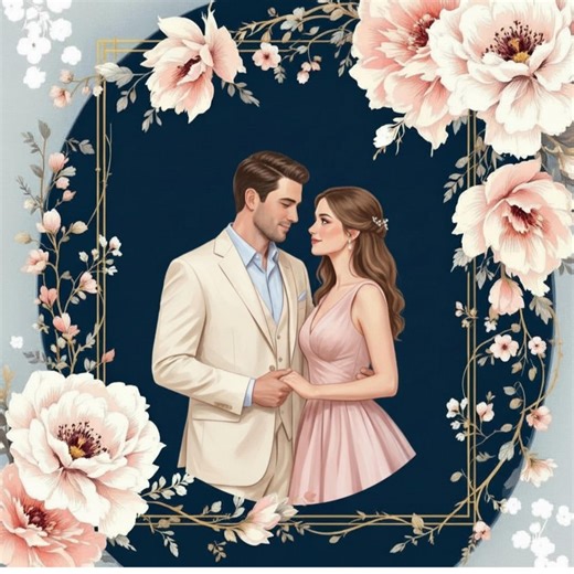 Romantic Couple Art Print - Etsy