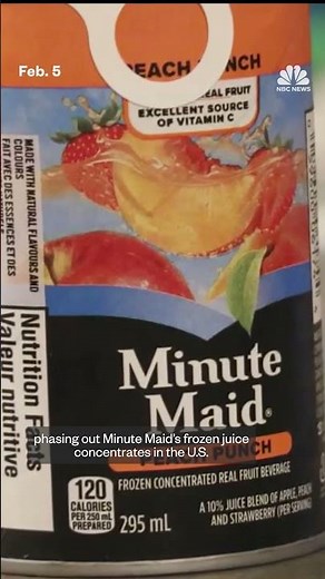 Minute Maid frozen juice concentrate to be discontinued after slump in sales