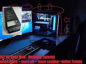 Modding Basics - DIY cutting a PC Case for better Airflow- customDesignByPat
