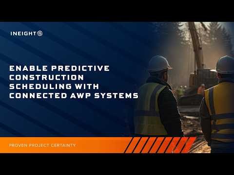 Enable Predictive Construction Scheduling with Connected AWP Systems