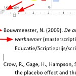 Opmaak van je APA-literatuurlijst