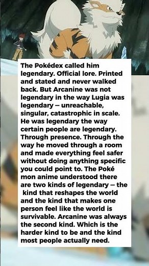 Arcanine Was Called a Legendary Pokémon and the Anime Never Fully Explained Why