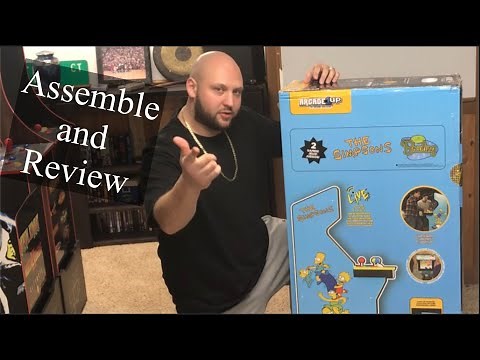The Simpsons Arcade1up Assembly and Review