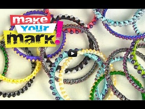 Wrap Star! Ribbon Wrapped Bangle DIY