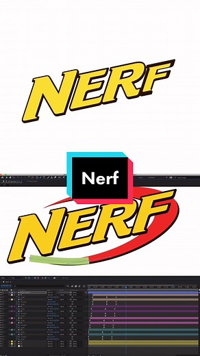 Reply to @nerf #nerf logo animated! #GossipGirlHere #fyp #logo #animation
