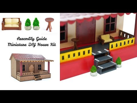 Step-By-Step Procedure for building Miniature DIY House Kit | Build Mini House Kit