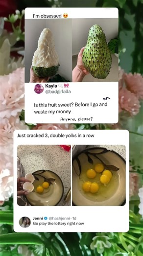 Three Eggs Cracked Open Revealing Multiple Yolks 🥚✨