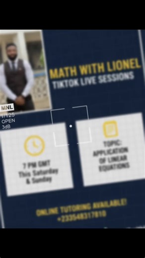 Make a date with me this weekend as we dive into the real-life applications of linear equations! 💡📉#MathMadeEasy #MathWithLionel #viraltiktok @MAJESTIC_LEO_