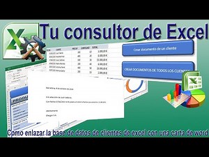 Como enlazar Excel y Word para crear correspondencia automaticamente.