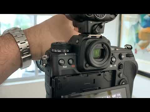 Taking a quick selfie with the Nikon Z9 (+ fill flash)!