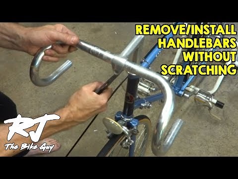 Remove/Install Bike Handlebars Without Scratching In Quill Stem