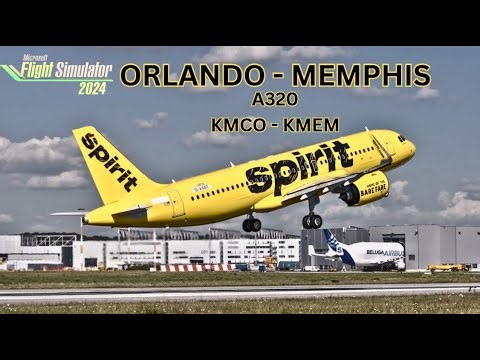 MSFS2024 | KMCO - KMEM | ORLANDO - MEMPHIS | A320 W/ REAL WORLD OPS