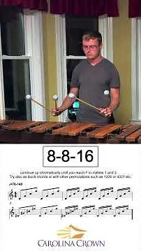 how ‪@CarolinaCrown‬ teaches 4 mallet permutations?!? two of the most popular 4 mallet exercises!!