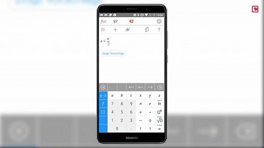 Math 42 löst Gleichungen und zeigt Lösungs-Schritte an