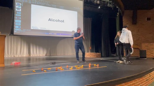 Sober vs. Impaired - “impaired Goggle” Simulation from the WATCH UR BACK Drug & Alcohol Awareness Program | Kennedale High School