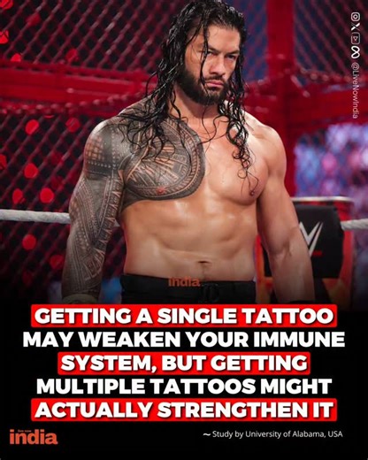 LIVE NOW INDIA | News & Media | India | Scientists at University of Alabama just revealed something incredible about tattoos! People with multiple tattoos had higher baseline... | Instagram