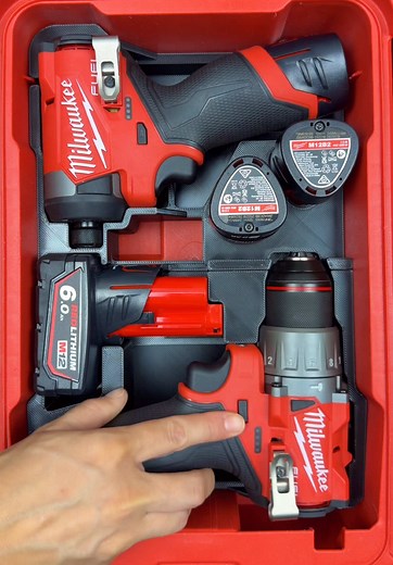 Milwaukee M12 Drill & Impact PACKOUT Organizer