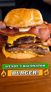 93K views · 2.4K reactions | How To Make The Wendy's Baconator At Home! #wendys #burger #food | Smokin' and Grillin' with AB | Facebook