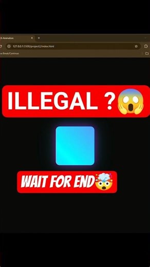 How I Made This INSANE Glitch Effect with ONLY CSS 👾 #coding #shorts