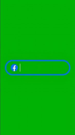 Animated Facebook Search Bar Green Screen | Free VFX Asset