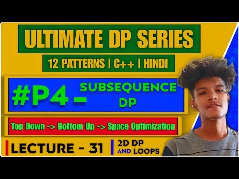 L31 - Subsequences DP | Number of Dice Rolls With Target Sum | LeetCode 1155