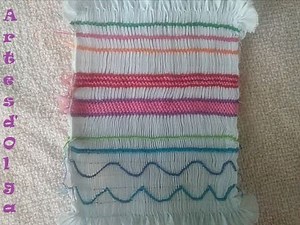 Hand Embroidery: Basic smocking stitches - Part 1 | Artesd'Olga