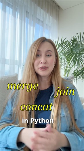 Merge vs join vs concat in Python #python #coding